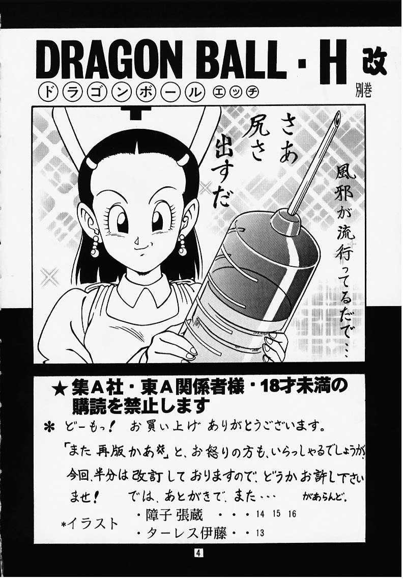 DRAGONBALL H Bekkan Toppatsubon Kaiteiban page 3 full