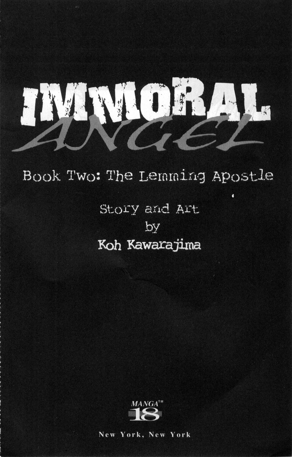 Immoral Angel Book 2: The Lemming Apostle page 2 full