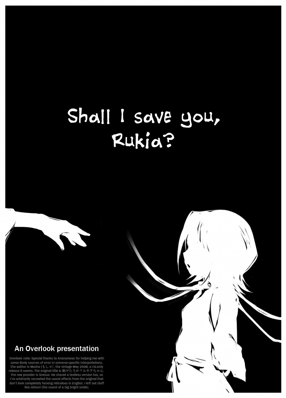 Tasuketaroka? Rukia-chan | Shall I Save You Rukia? page 1 full