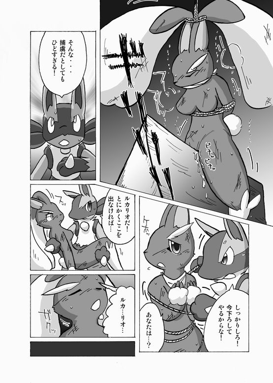 Lucario and Lopunny doujin page 4 full