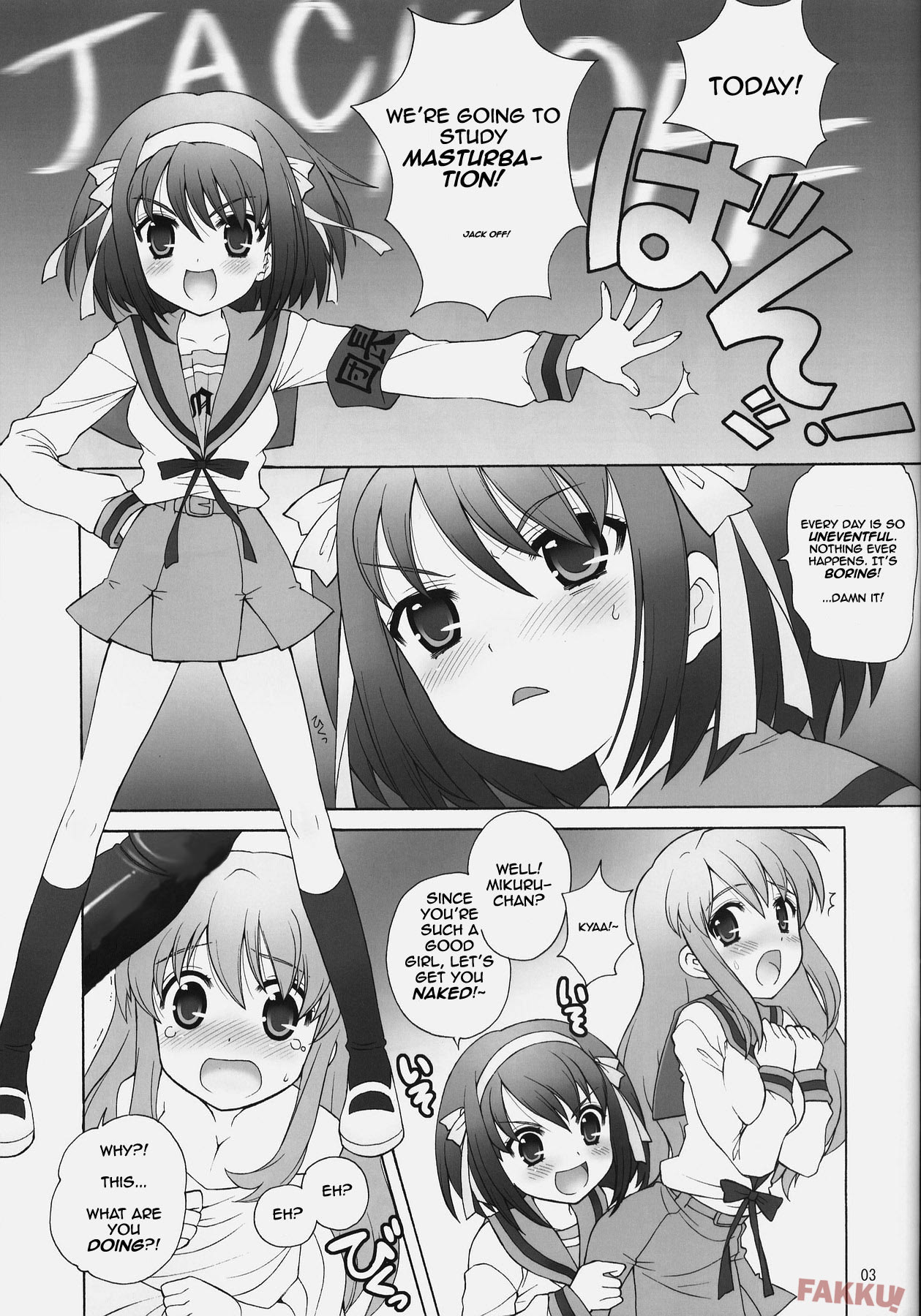 Suzumiya Haruhi no Daikenkyuu! page 3 full