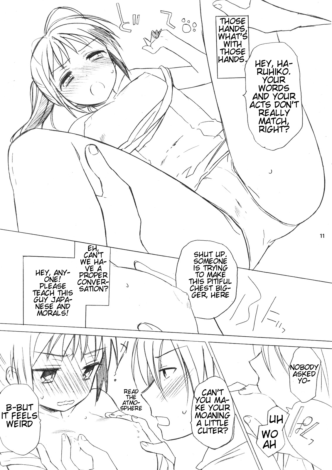 Haru na noni sukumizu de iin desu ka? | Can I wear my school uniform even through it's spring? page 10 full