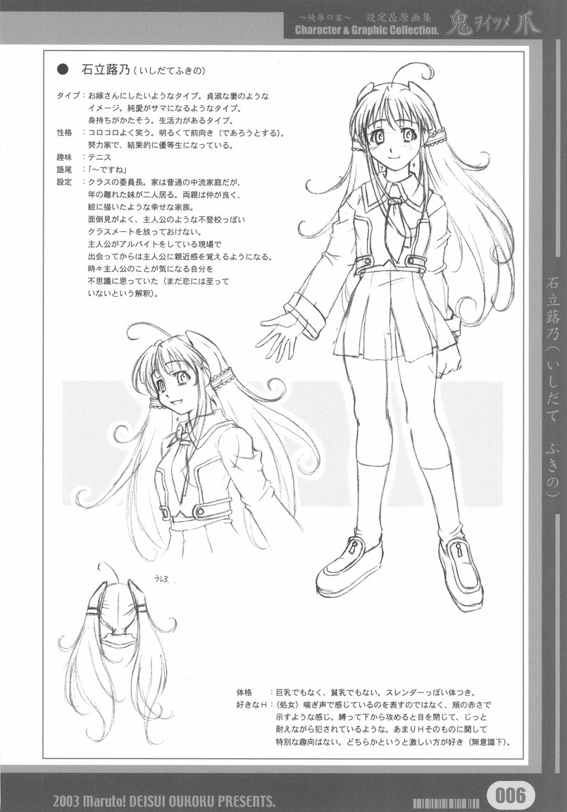 Woitsume ~Ryoujoku No Utage~ Settei & Mangashuu page 6 full