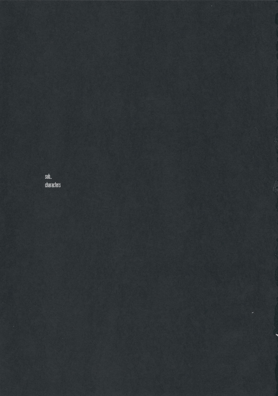 Sub... Characters page 2 full