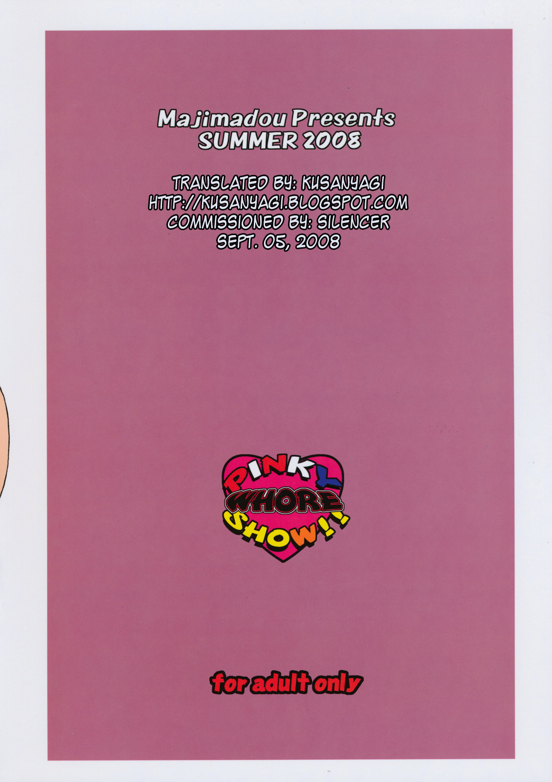 PINKY WHORE SHOW!! page 2 full