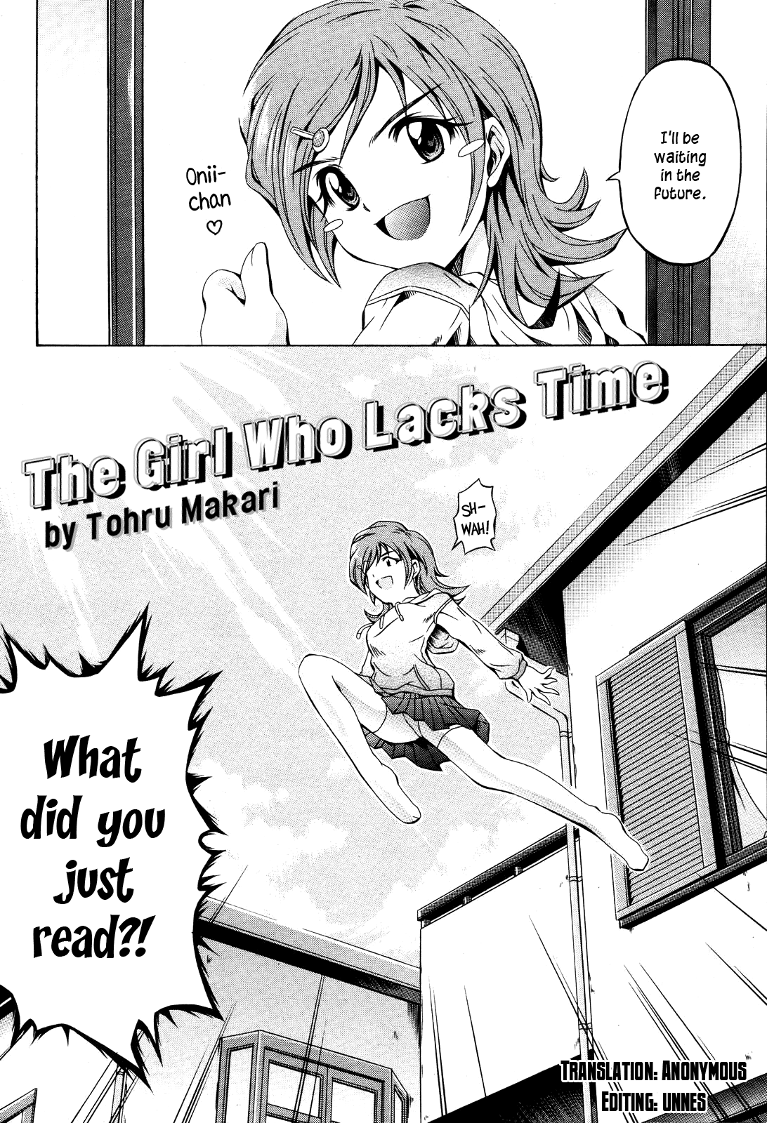 Toki ni Kakeru Shoujo | The Girl Who Lacks Time page 2 full