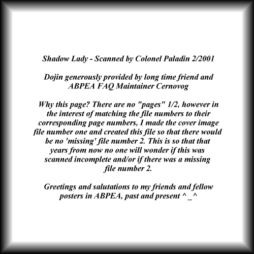 Shadow Lady page 2 full