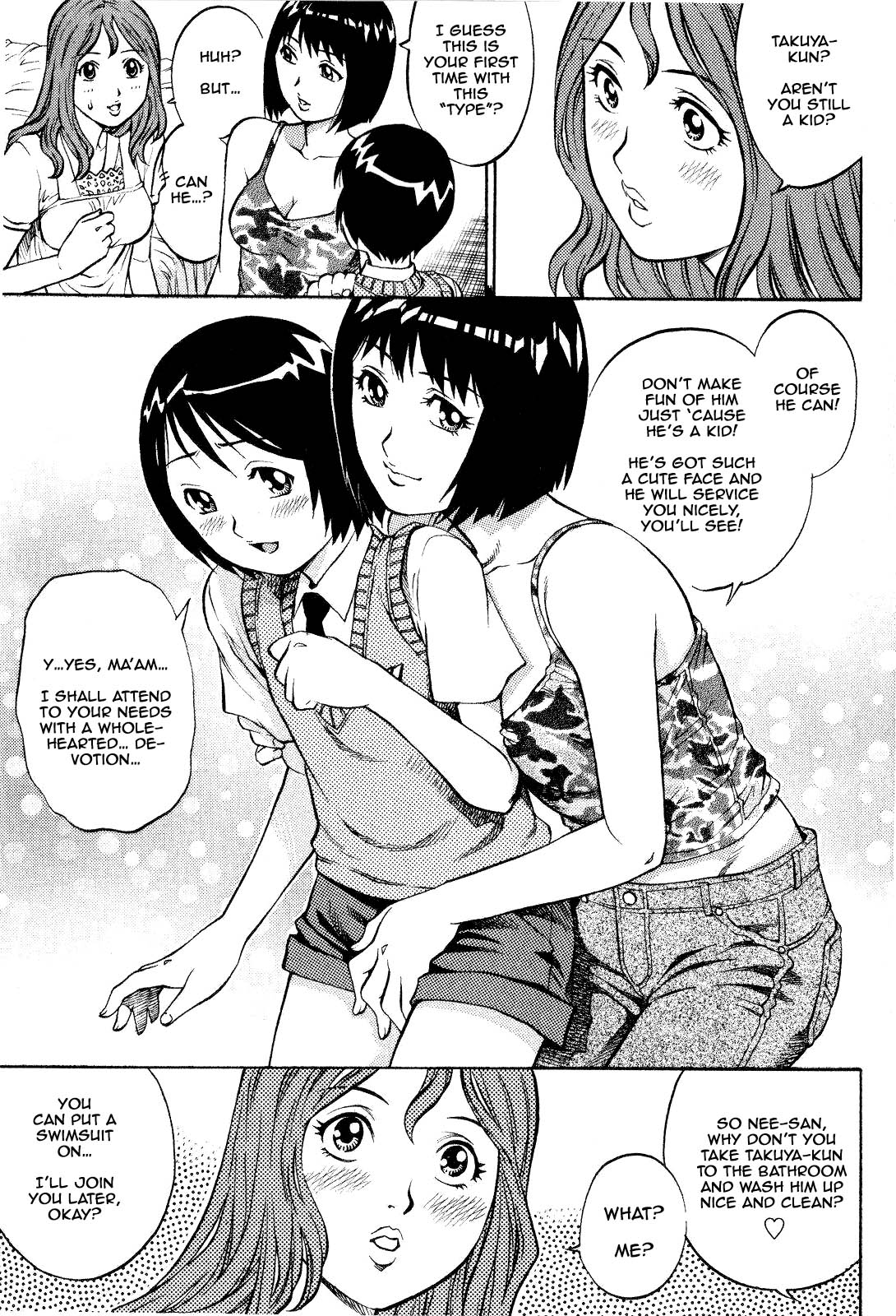 Kanjuku Shimai to Momoiro Shounen | Two Mature Sisters and a Pink Boy page 3 full