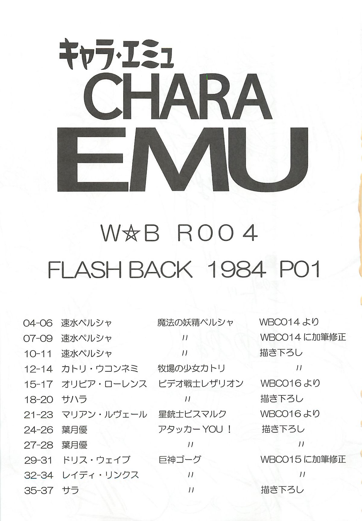 CHARA EMU W☆BR004 FLASH BACK1984 P01 page 2 full