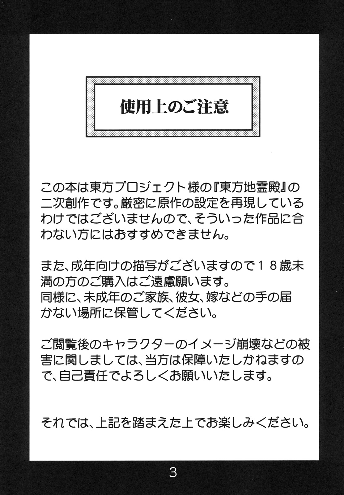 Touhou Under the Shrine page 3 full