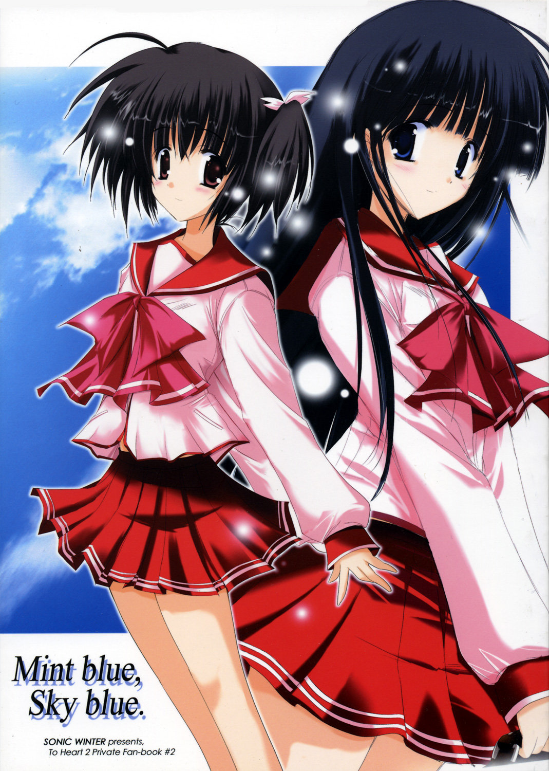 Mint blue, Sky blue. page 1 full