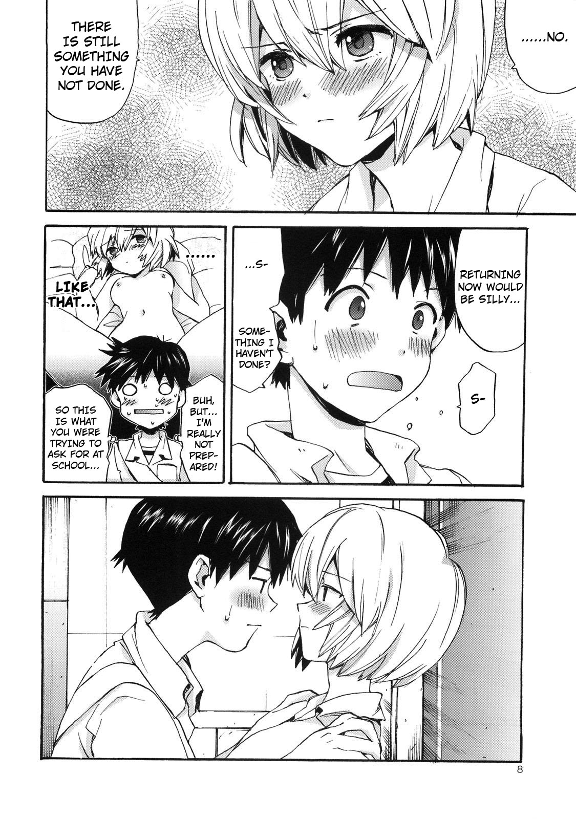 Shinji to Ayanami ga Love Love | Love Rei X Shinji   ==Strange Companions== page 7 full