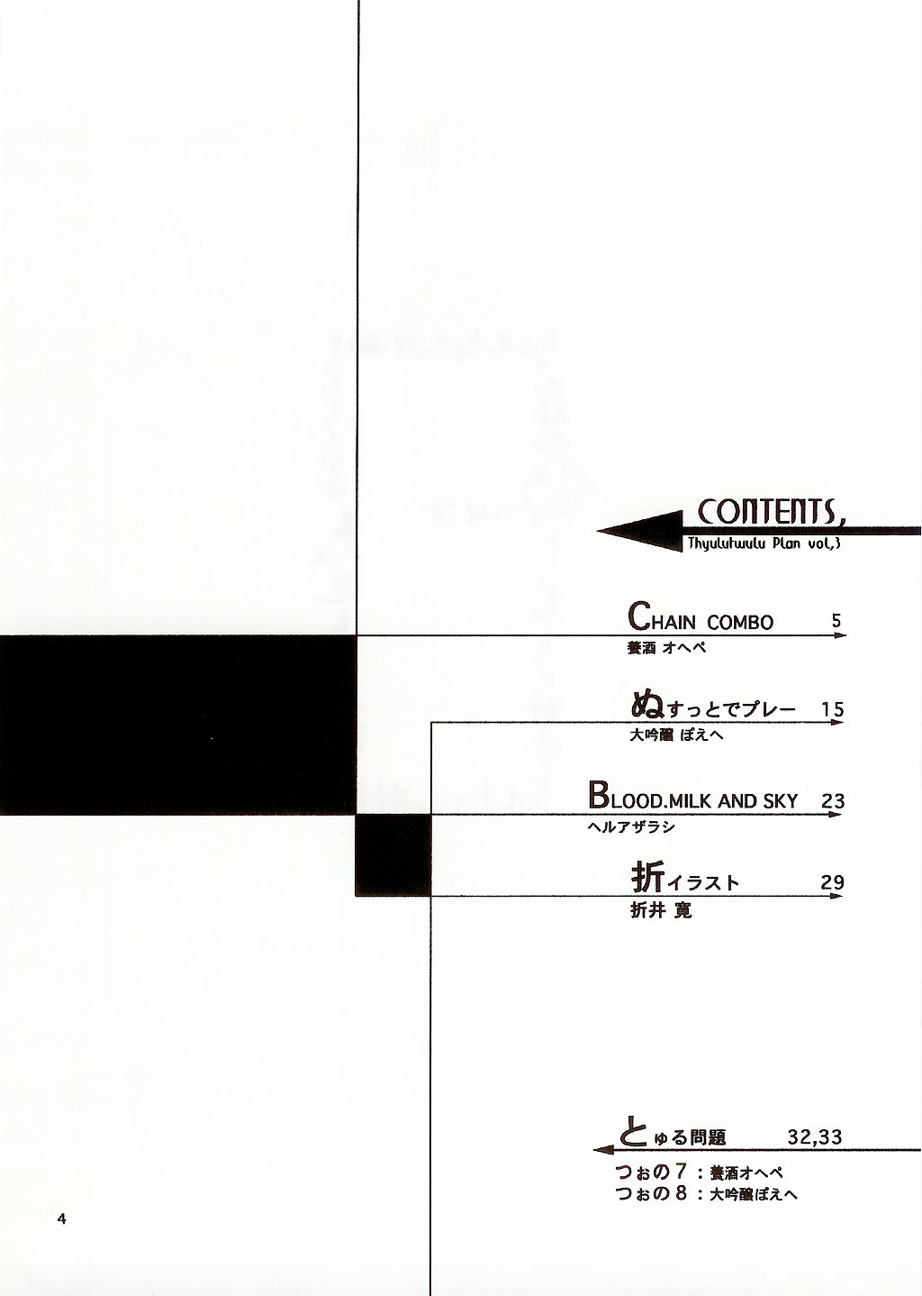 Thultwul Keikaku Vol. 3 page 4 full