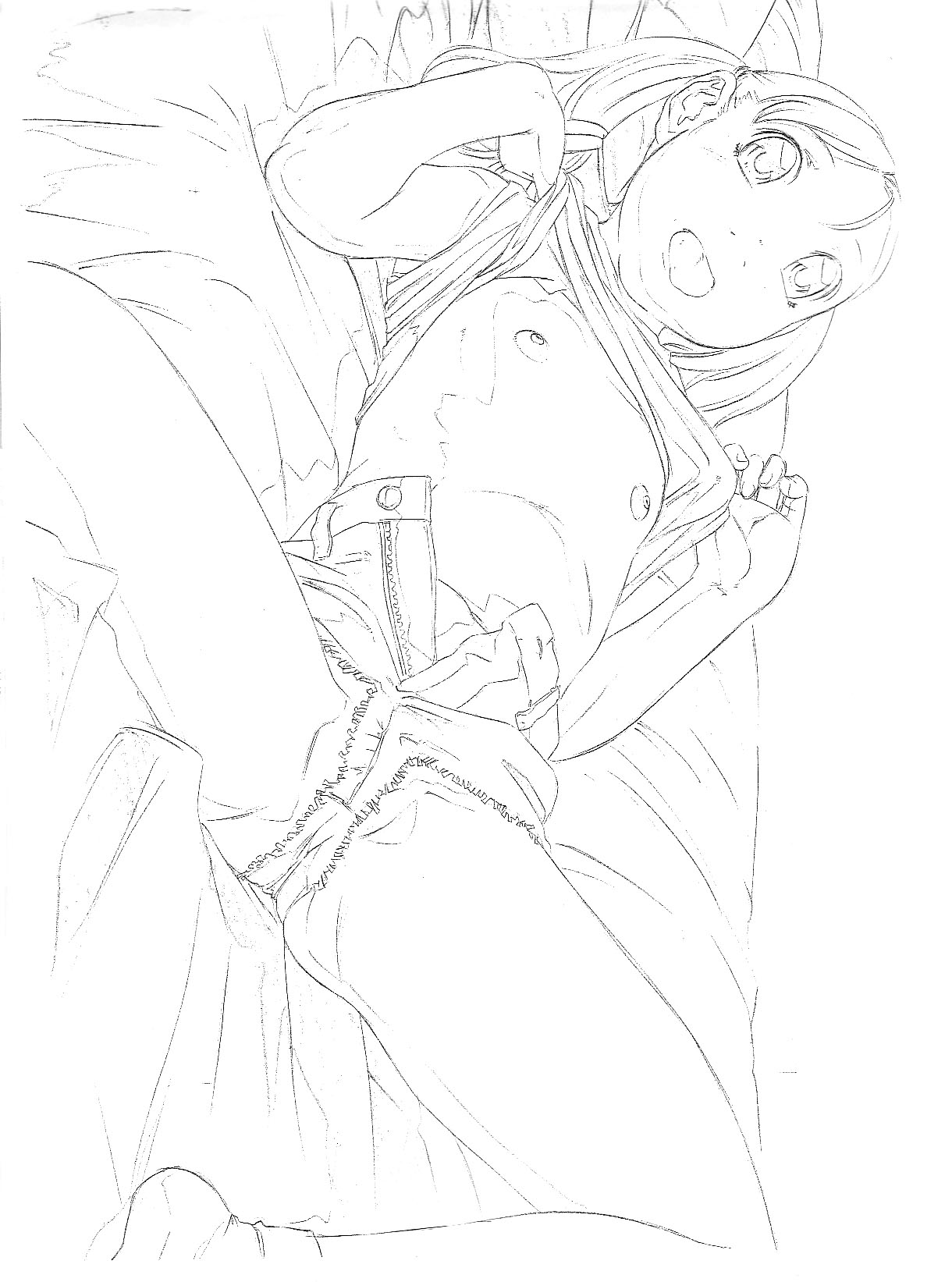 Original Rough Genga Copy Shuu page 8 full