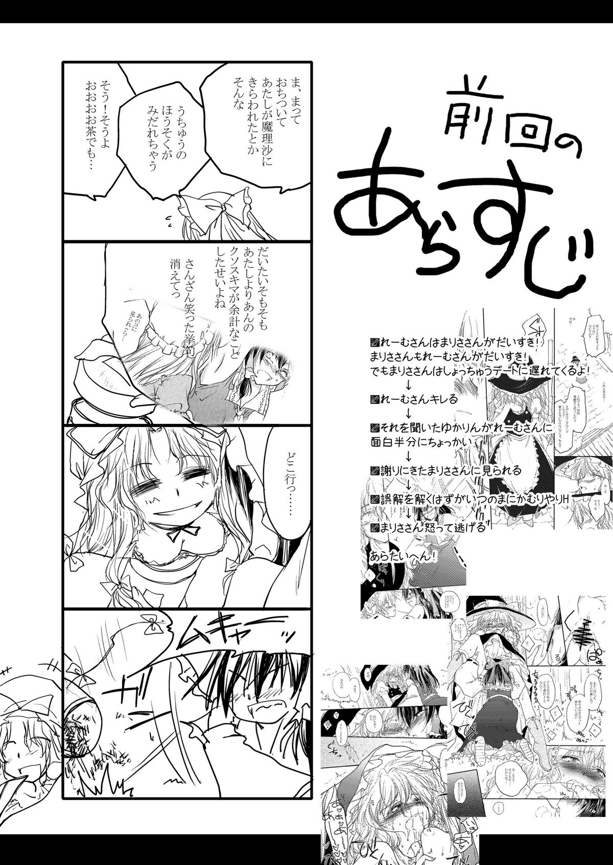 Reimu ga Marisa wo Chinchin de Ijimeru Hon. page 5 full