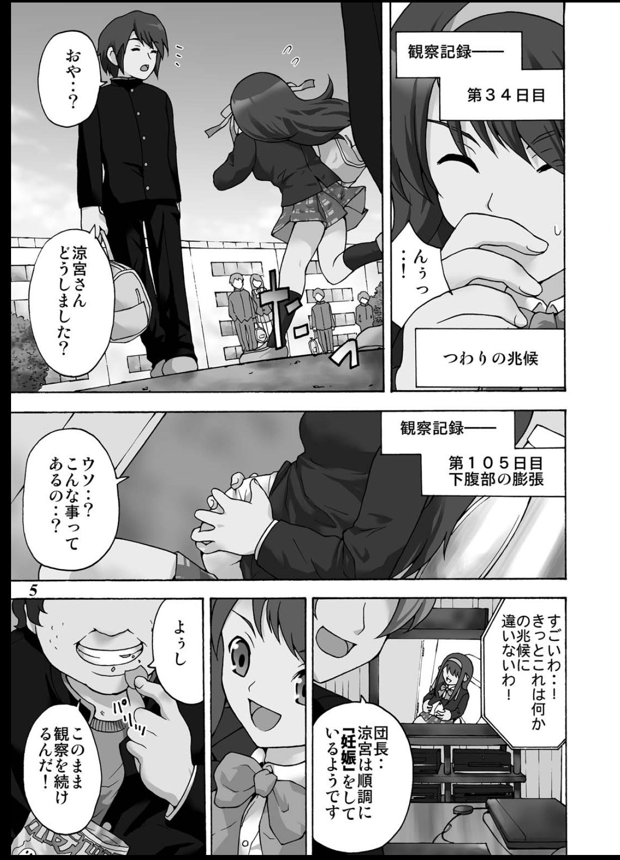 Tsuranuke! Suzumiya Haruhi Kyousei Shussan!! page 4 full
