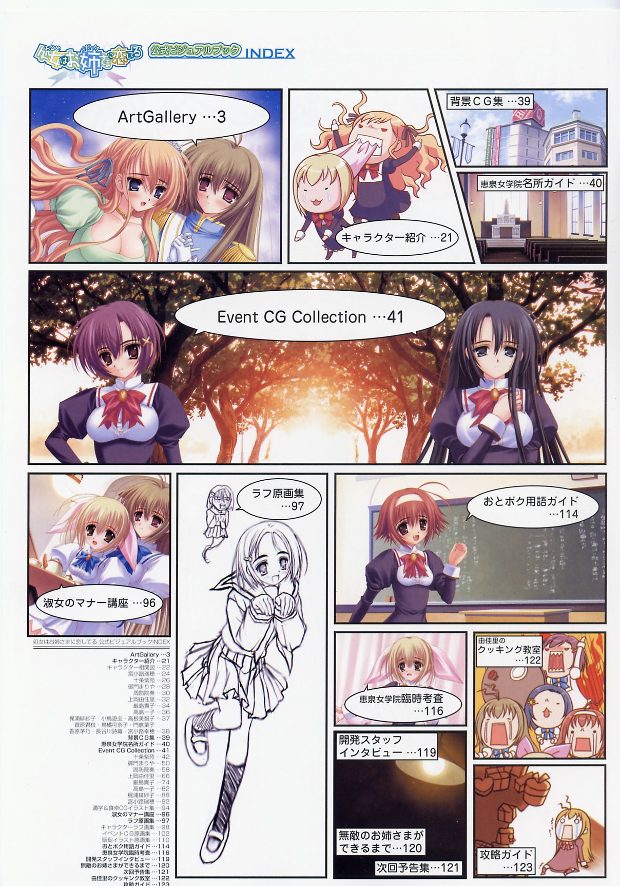 Otome wa boku ni koi shiteru Visual Fanbook page 2 full