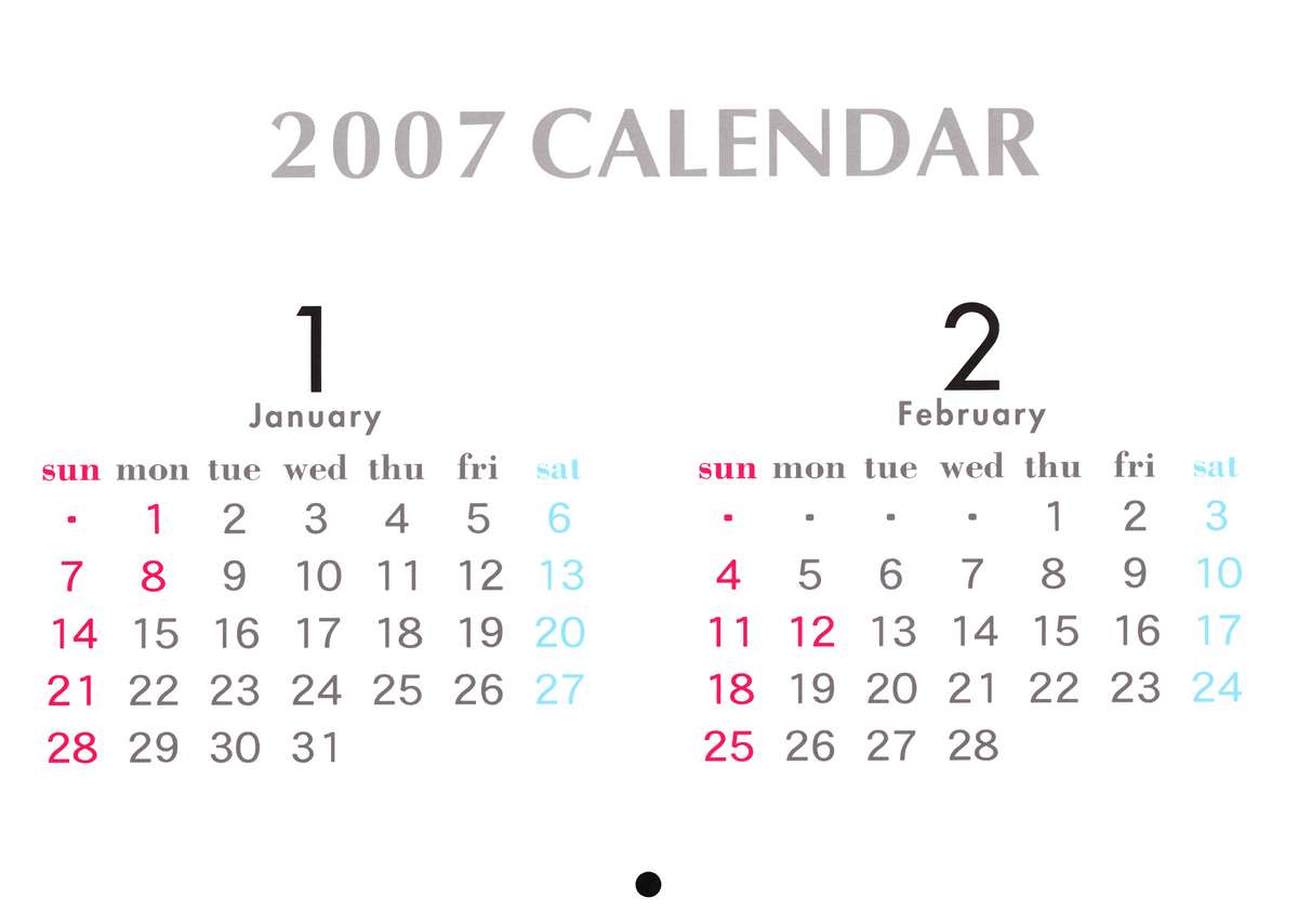 2007 Calendar page 3 full
