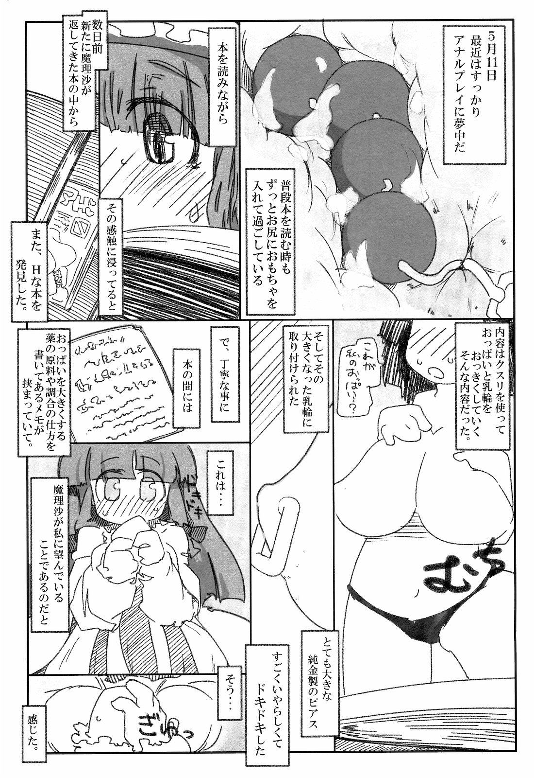 Hentai Patchouli no Jiko Choukyou Nisshi page 3 full