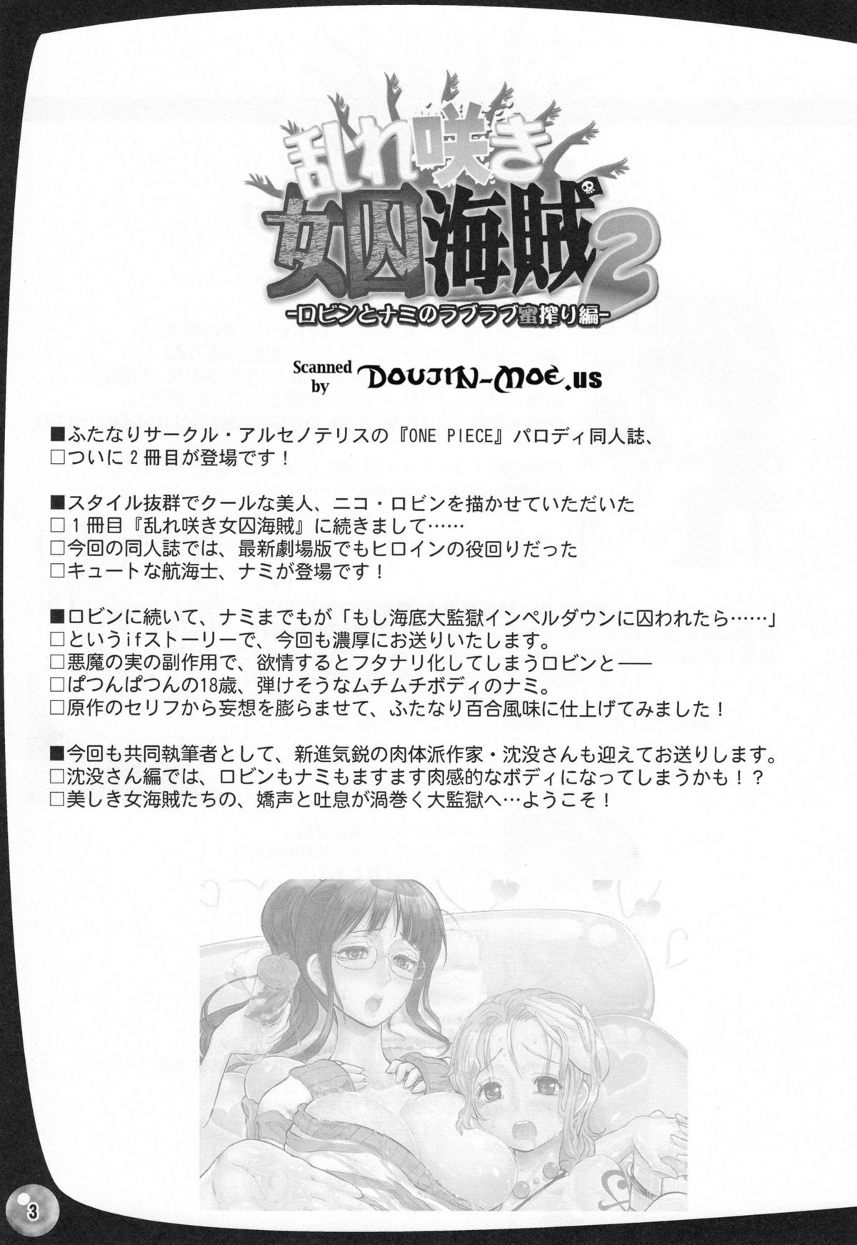 Midarezaki Joshuu Kaizoku 2 -Robin to Nami no Love Love Mitsu Shibori hen- page 2 full