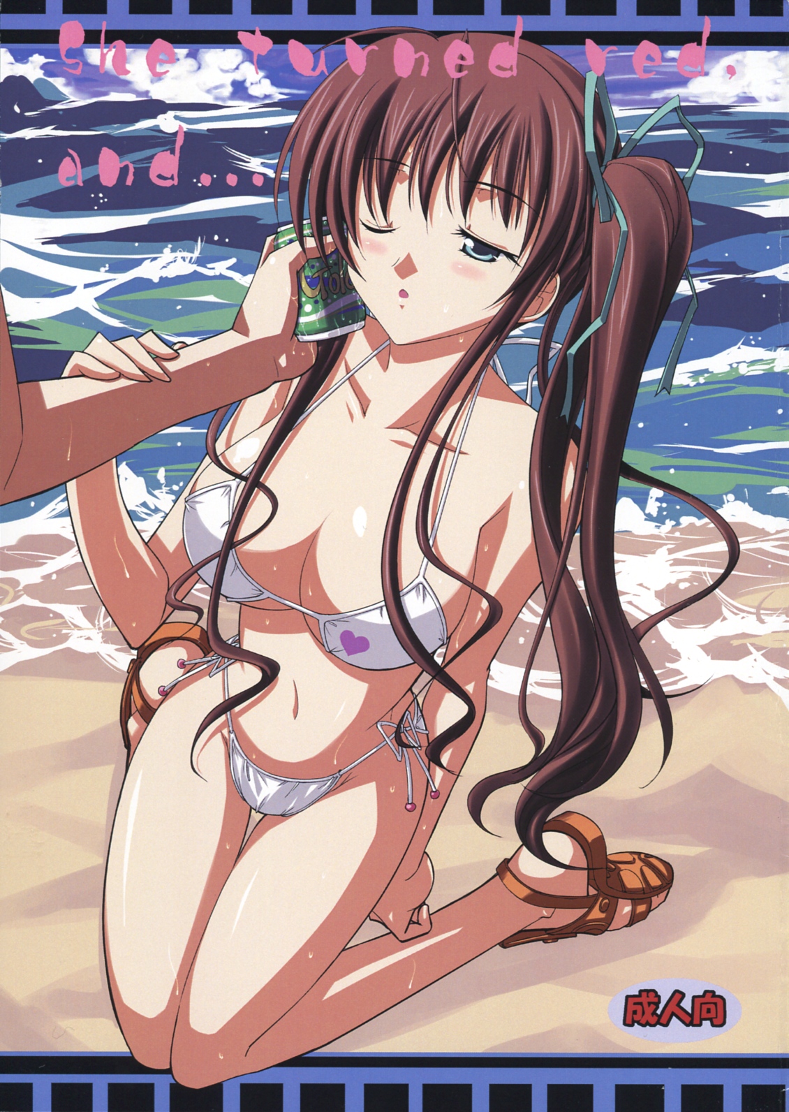 She turned red, and... page 1 full