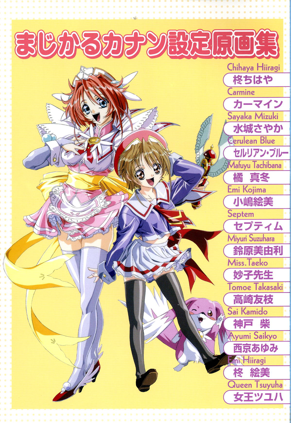 Septem Charm Magical Canan Visual Guide - Compass Official Artbook page 2 full