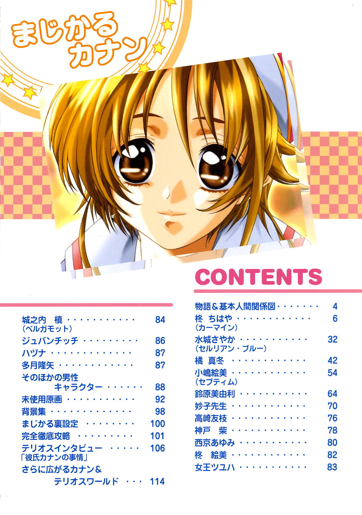 Septem Charm Magical Canan Visual Guide - Compass Official Artbook page 3 full