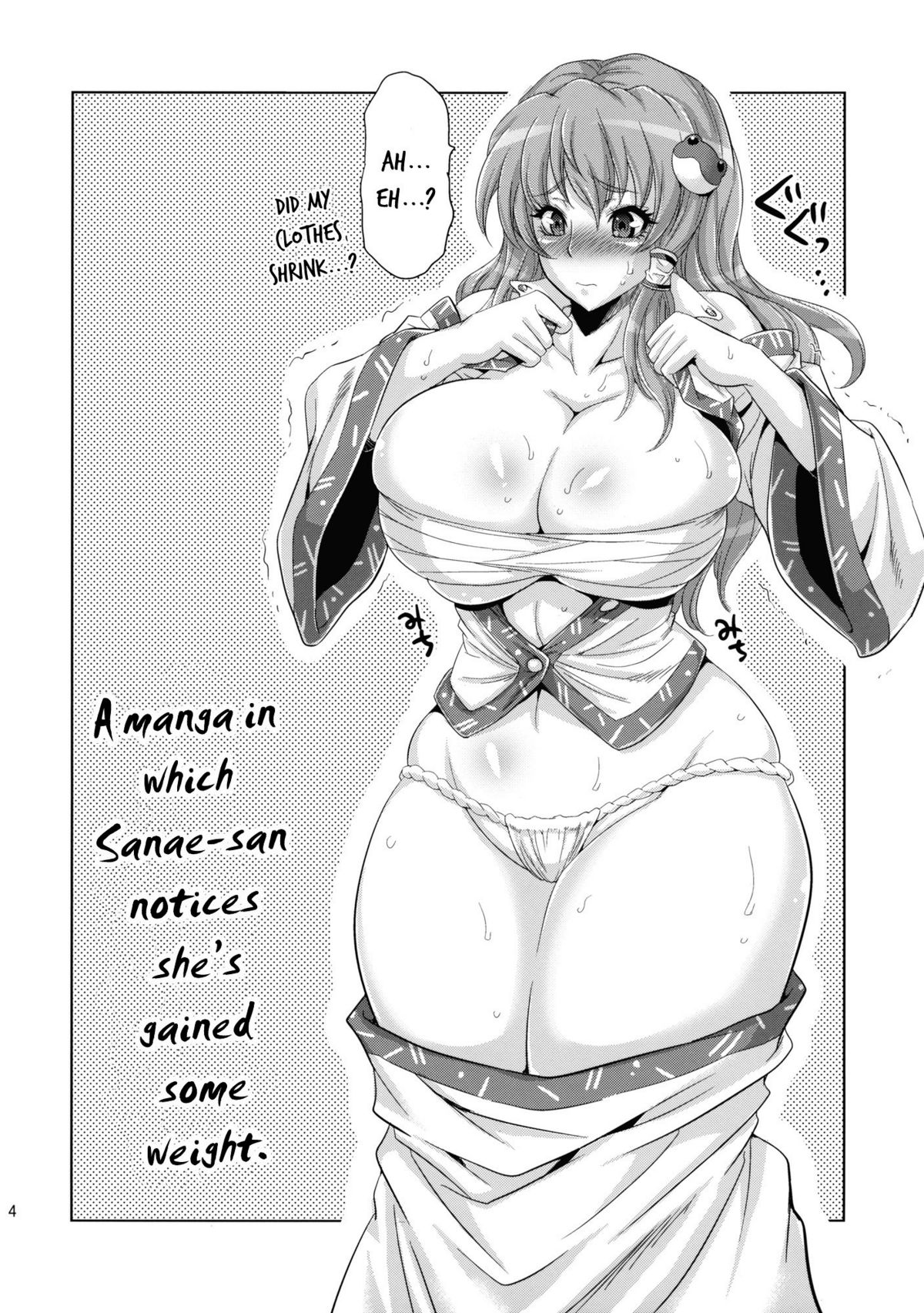 Sanae Chichi Inroku | Sanae's Lewd Breasts page 4 full