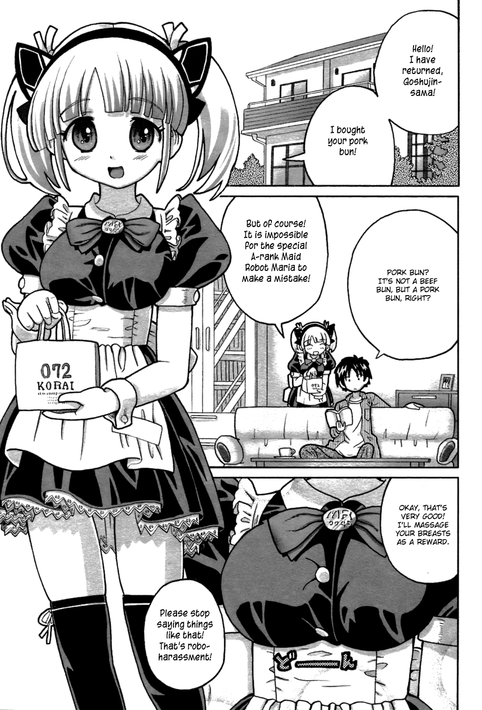 Jishou Chou Kouseinou Maid Robo Maria | "Self-proclaimed" Super High Efficiency Maid Robot Maria page 1 full