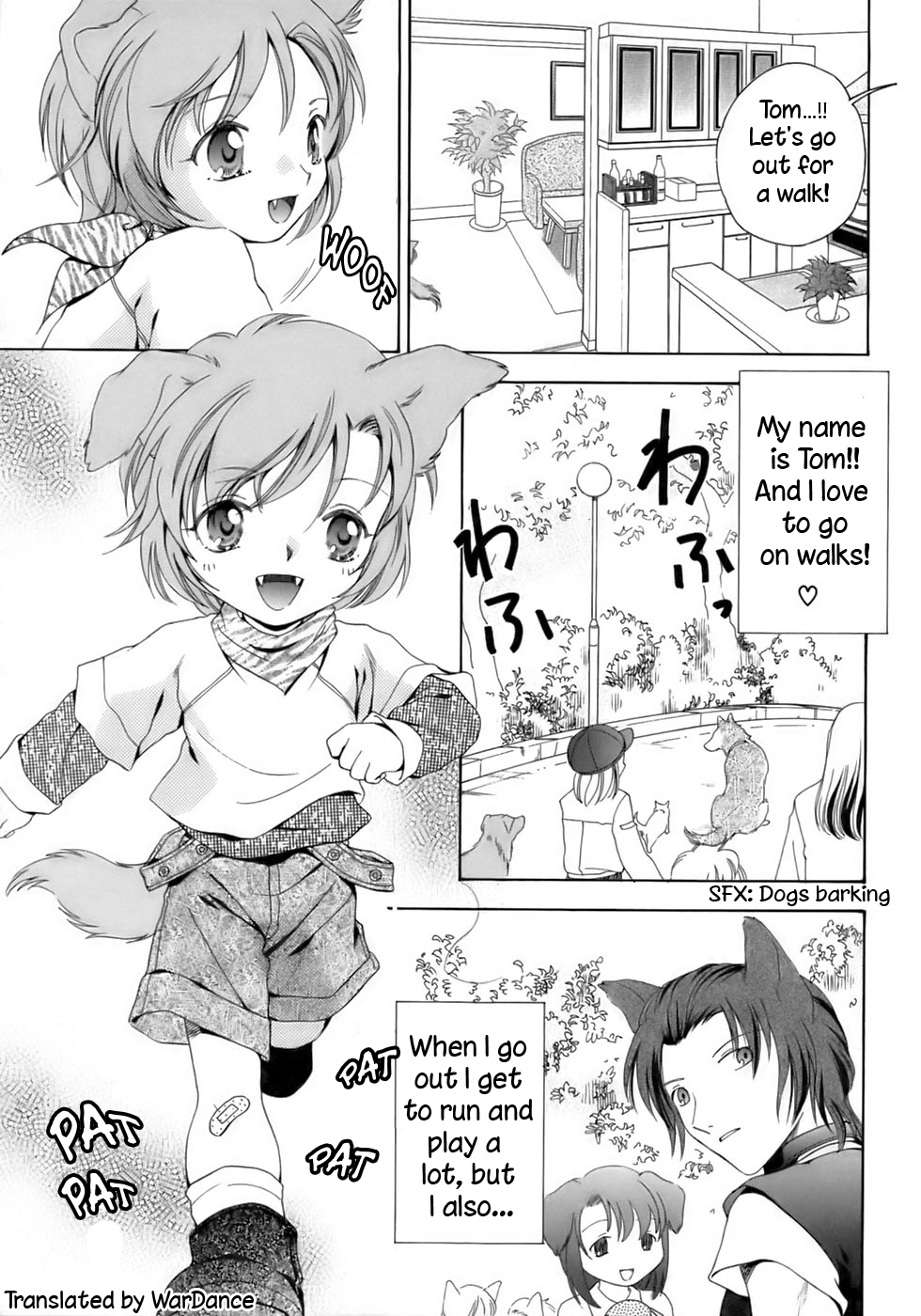 Issho ni o Sanpo! | A Walk Together! page 1 full