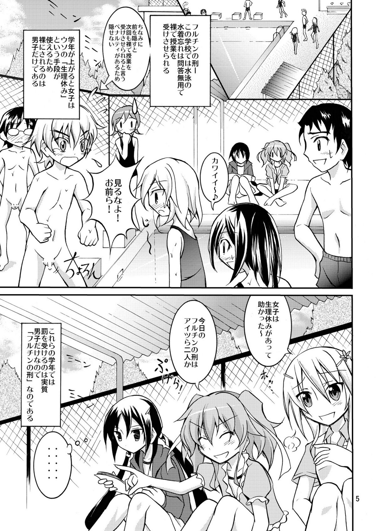 Kyou no Taiiku wa Zenra Suiei 2 page 5 full