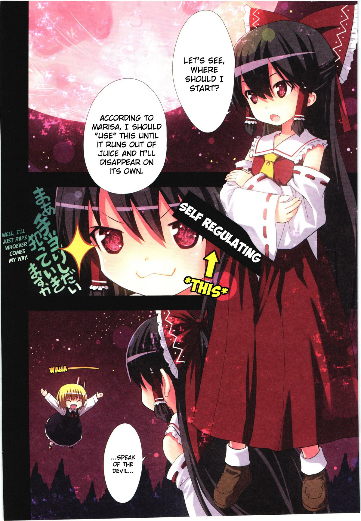 Kichiku Ou Reimu - Touhou Koumakyou Kouryakubon -Ike Mawari Hen- page 9 full