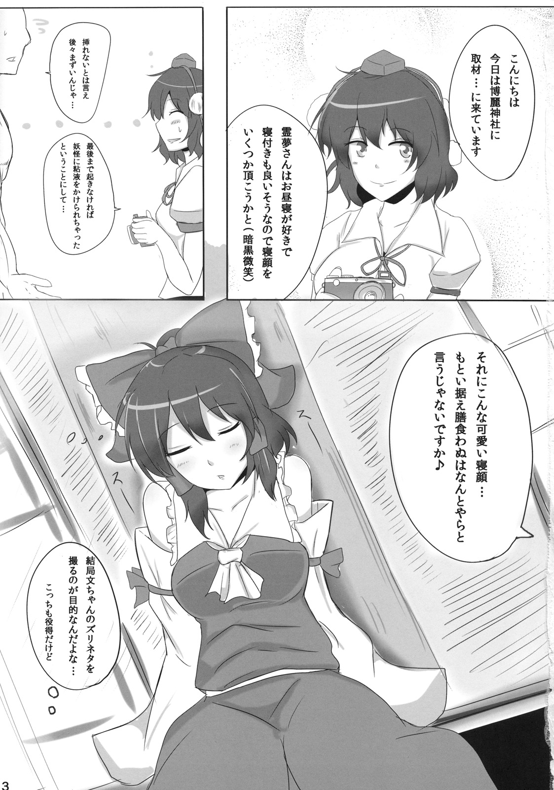 Reimu-san Ura Shuzai Kiroku page 3 full