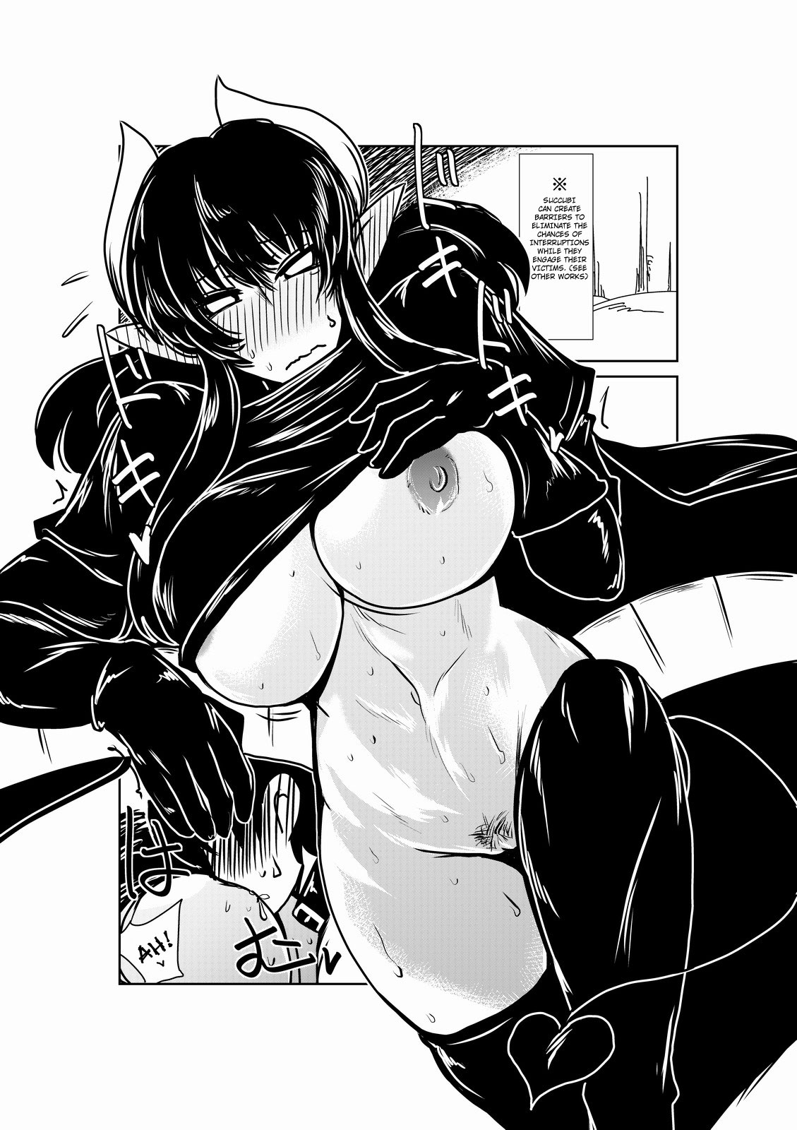 Succubus Kenshi to Obentou. | Lunch with a Succubus Swordswoman. page 10 full