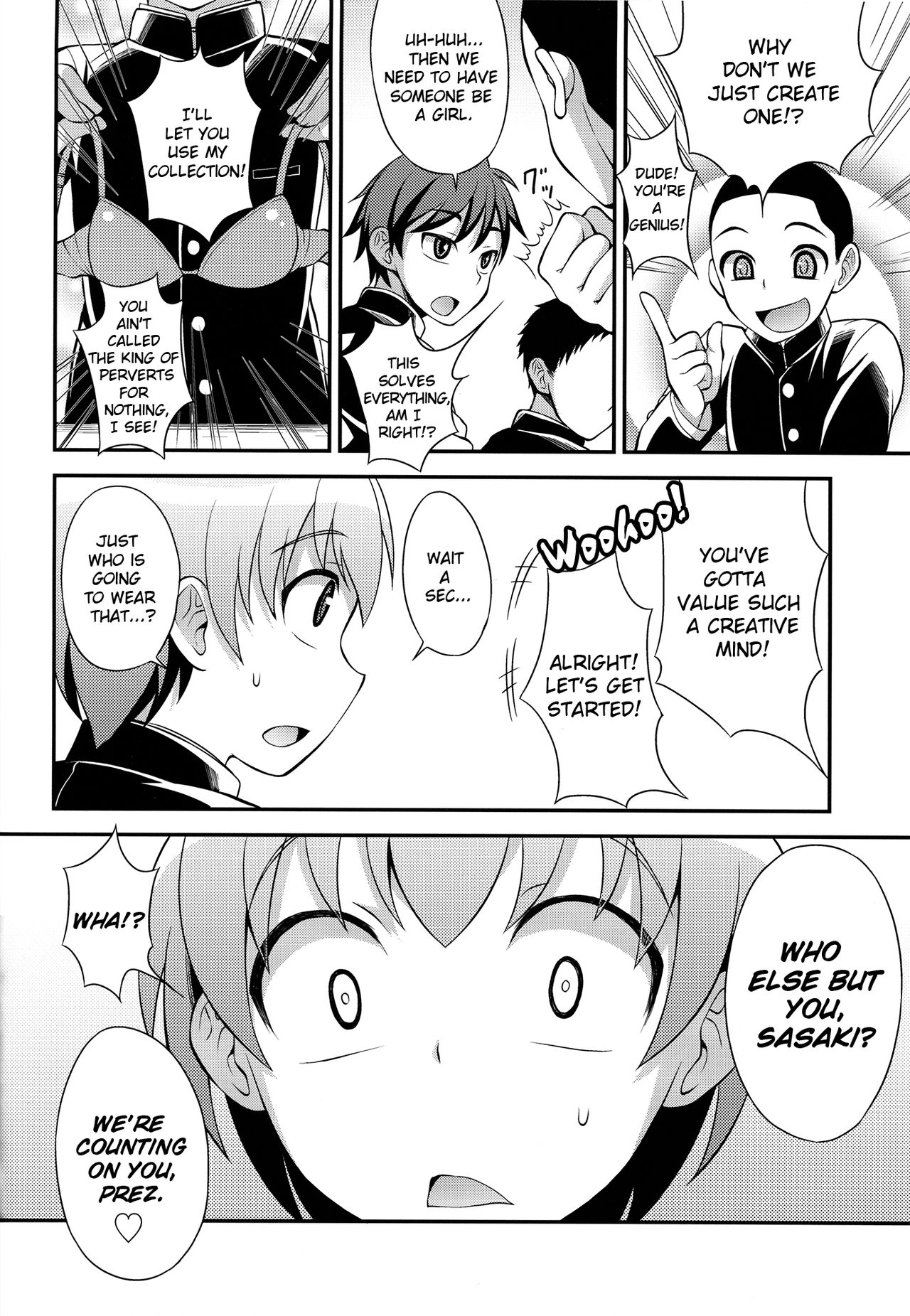 Iinchou ga Ore Tachi no Tame ni Chou Ganbatte Kureru Hon | The class president is taking it for the team  =SW= page 6 full