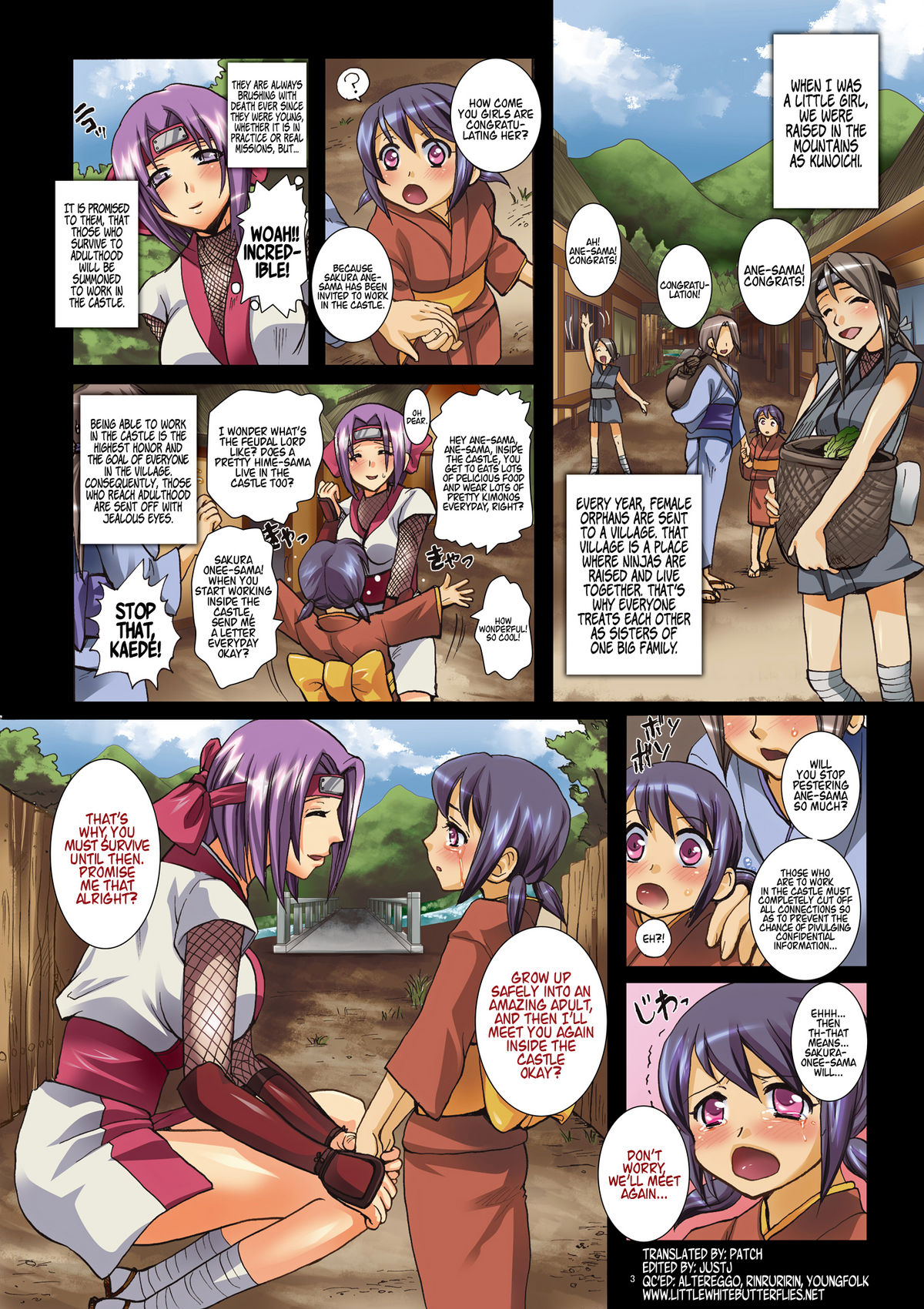 Onna NikuRin ~ Kunoichi kakuchou haramase sousaku manga ~  =LWB= page 3 full