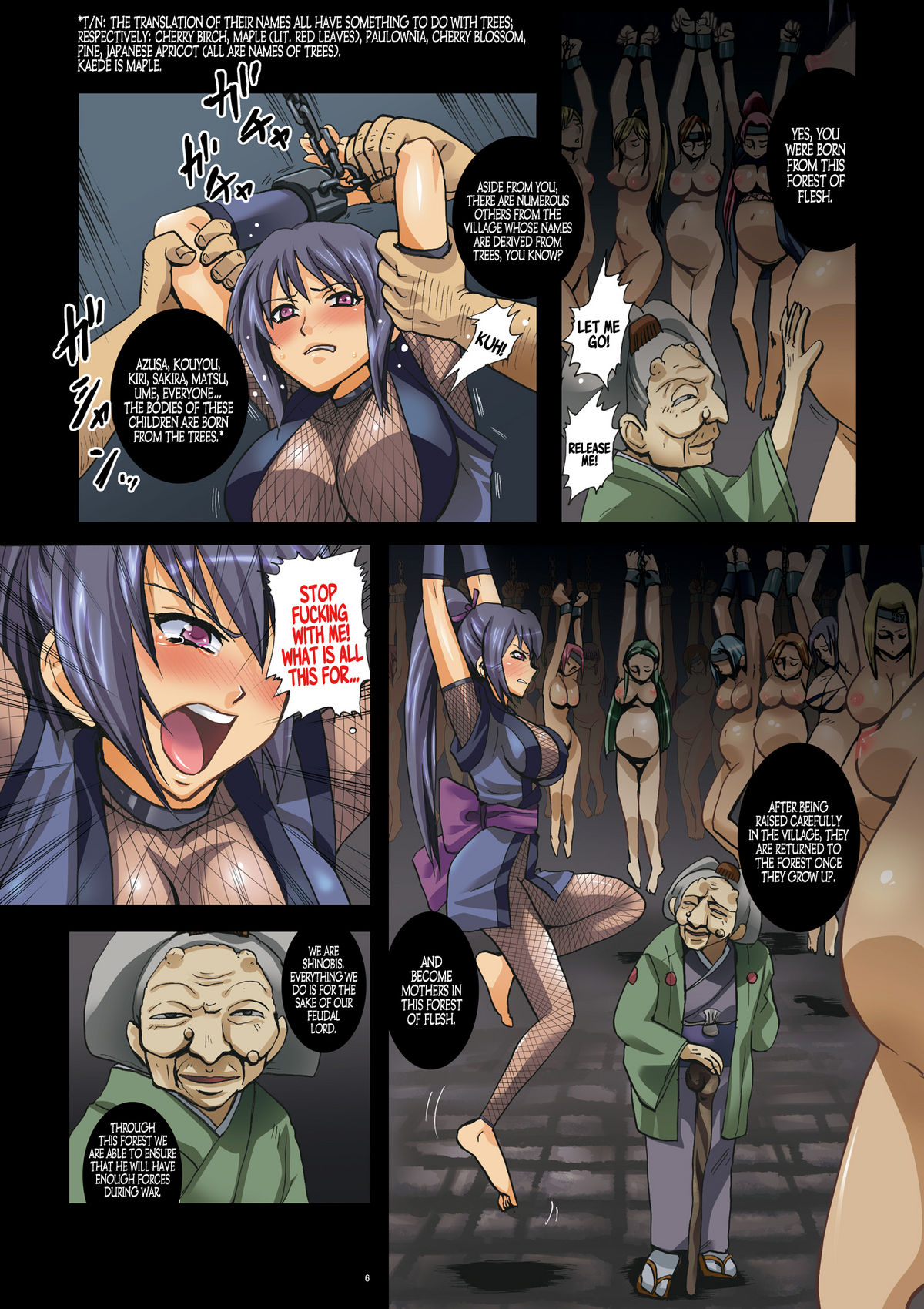 Onna NikuRin ~ Kunoichi kakuchou haramase sousaku manga ~  =LWB= page 6 full