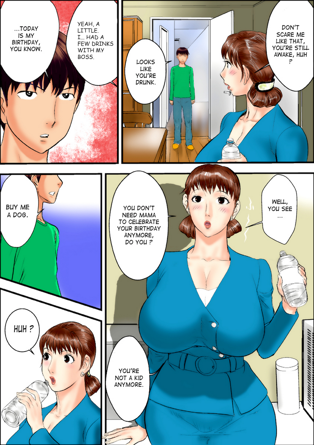 Kaa-san wa Boku no Mesuinu da | Mom Is My Female Dog. page 3 full