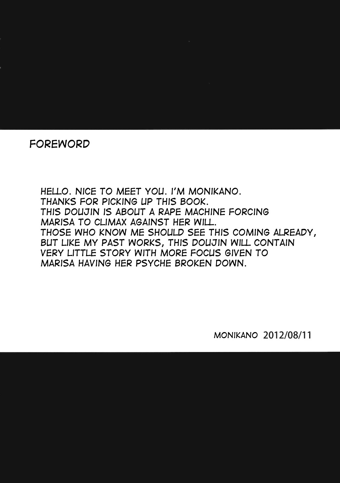 Kirisame Marisa Kyousei Zecchou Souchi | Kirisame Marisa Rape Machine page 4 full