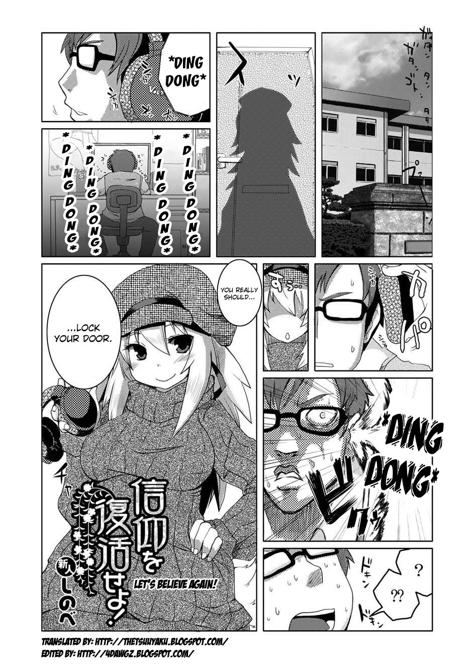 Shinkou o Fukkatsu Seyo! | Let's Believe Again! page 1 full