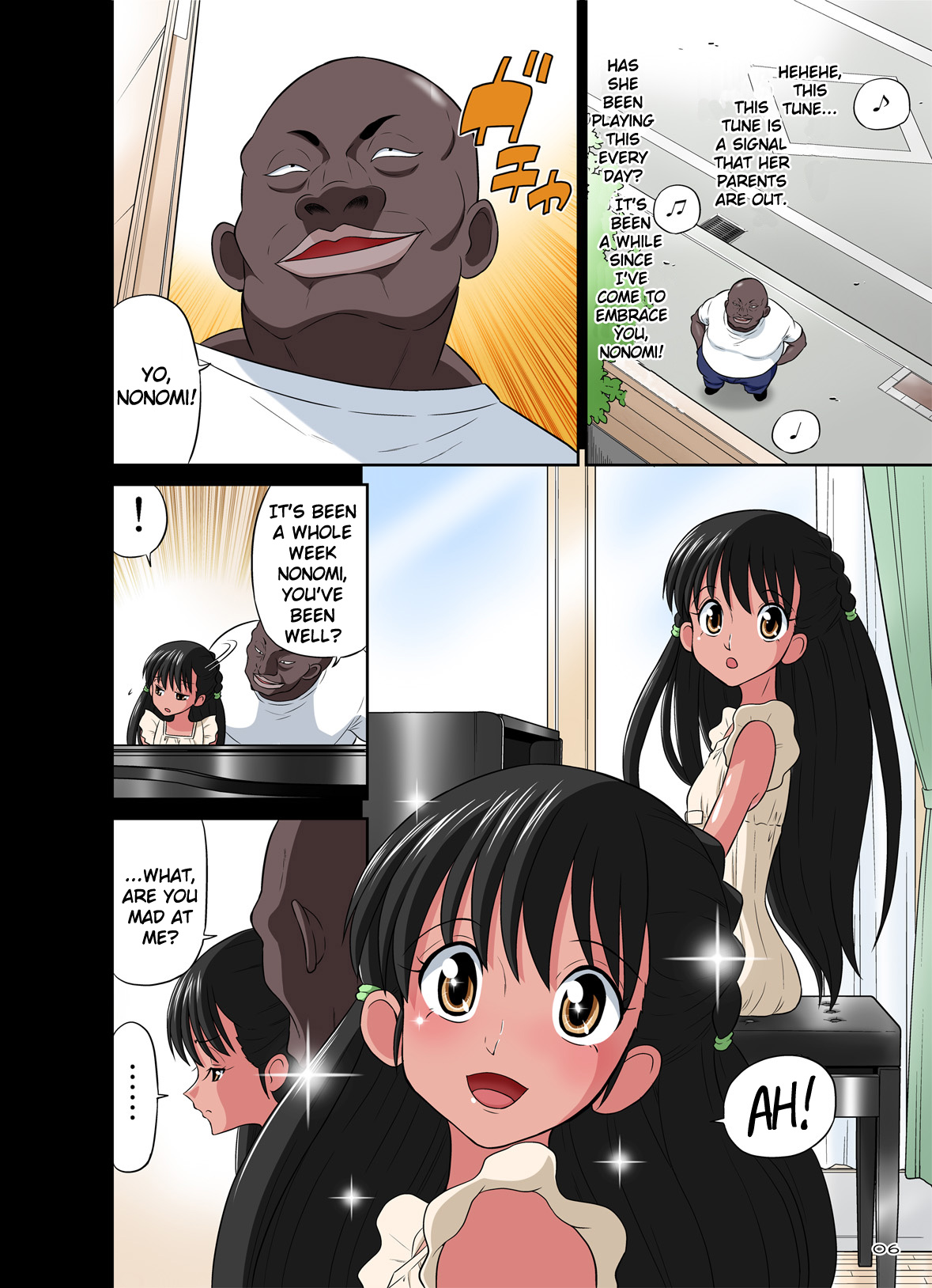 Kokujin VS Shougakusei vol. 2 - Piano Daisuki Shoujo ~Nonomu Nonomi Hen~ | Black Man vs Student vol. 2 - Piano Loving Girl ~Nonomu Nonomi~ page 6 full