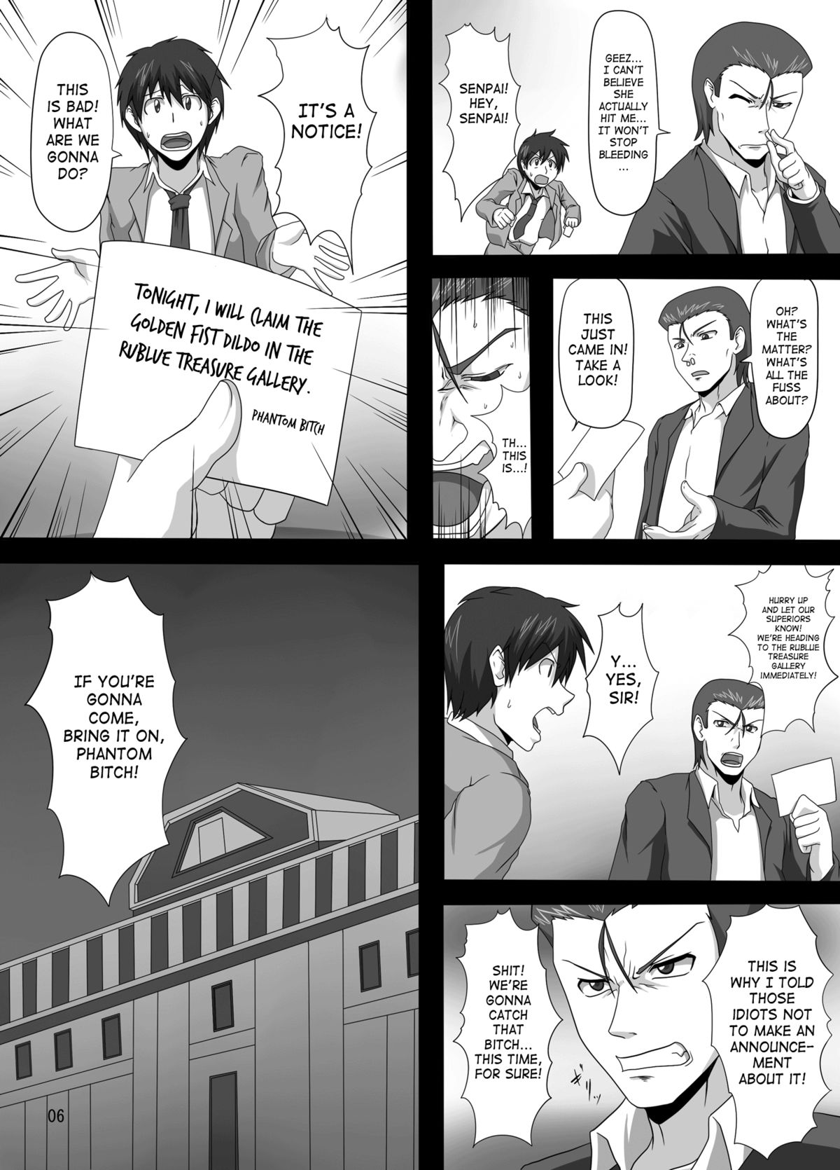 Viva La Kaitou Bitch - Konya, Kogane no Fist Vibe o Itadakimasu | Viva La Phantom Bitch page 6 full