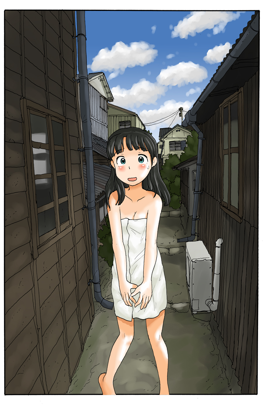 路地裏でうろうろする page 1 full