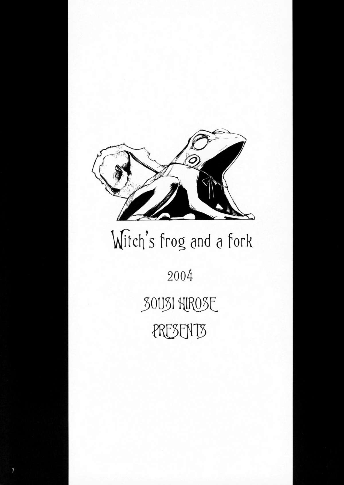 Witch's frog and a fork page 6 full