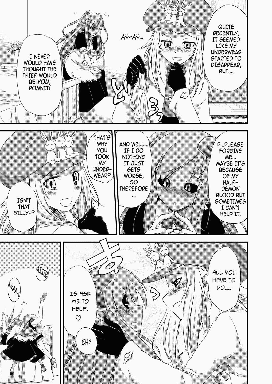 Opomu to Ojou to Kieta Opantsu | Pom, Her Mistress, and the Disappearing Panties page 7 full