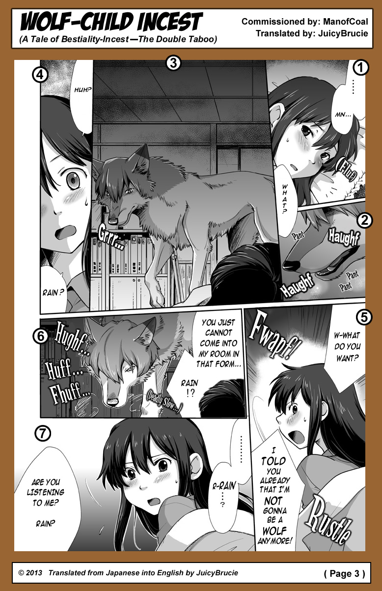 Ookami Kodomo no Kinshinkan ~Watashi wa Ookami no Otouto ni Okasaremashita | Wolf-Child Incest page 4 full