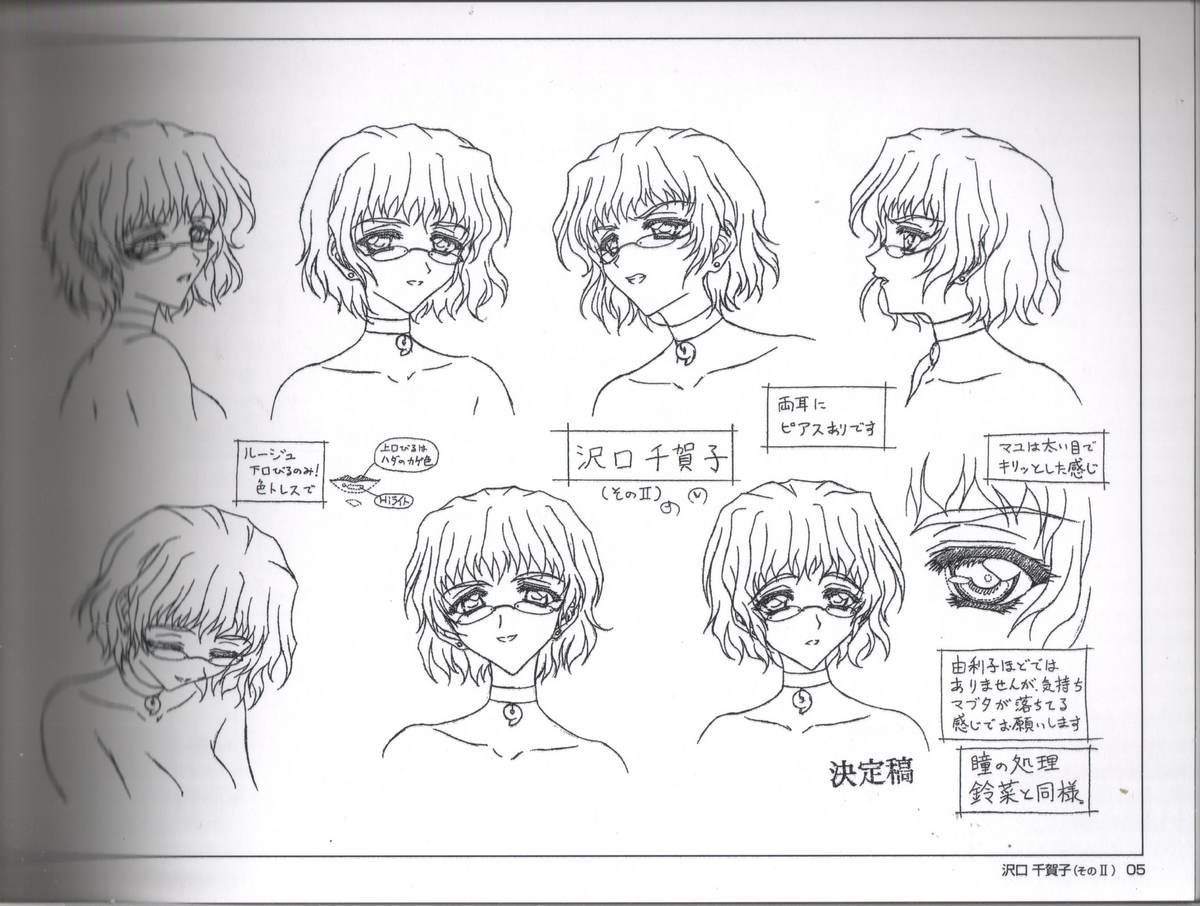 Kao no Nai Tsuki The Animetion Settei Shiryoushuu page 8 full