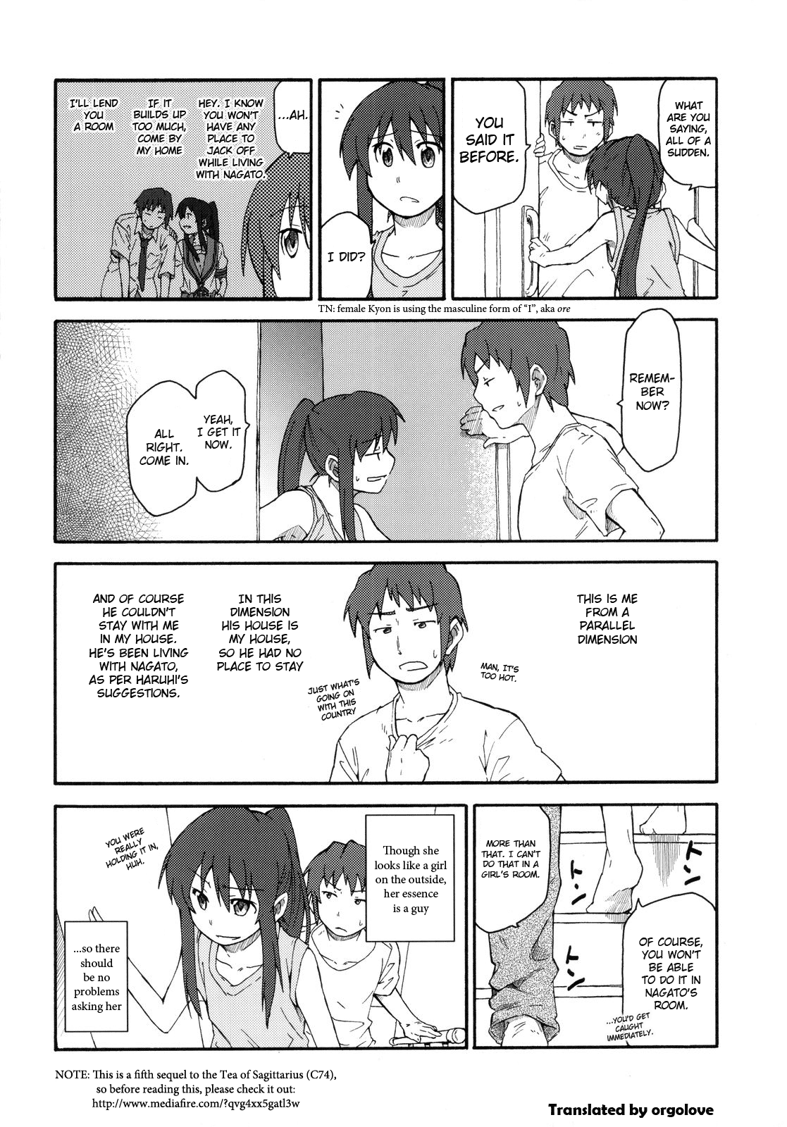 Suzumiya Haruhi Manga Suzumiya Haruhi Kyon no Tea of Sagittarius Herb page 5 full