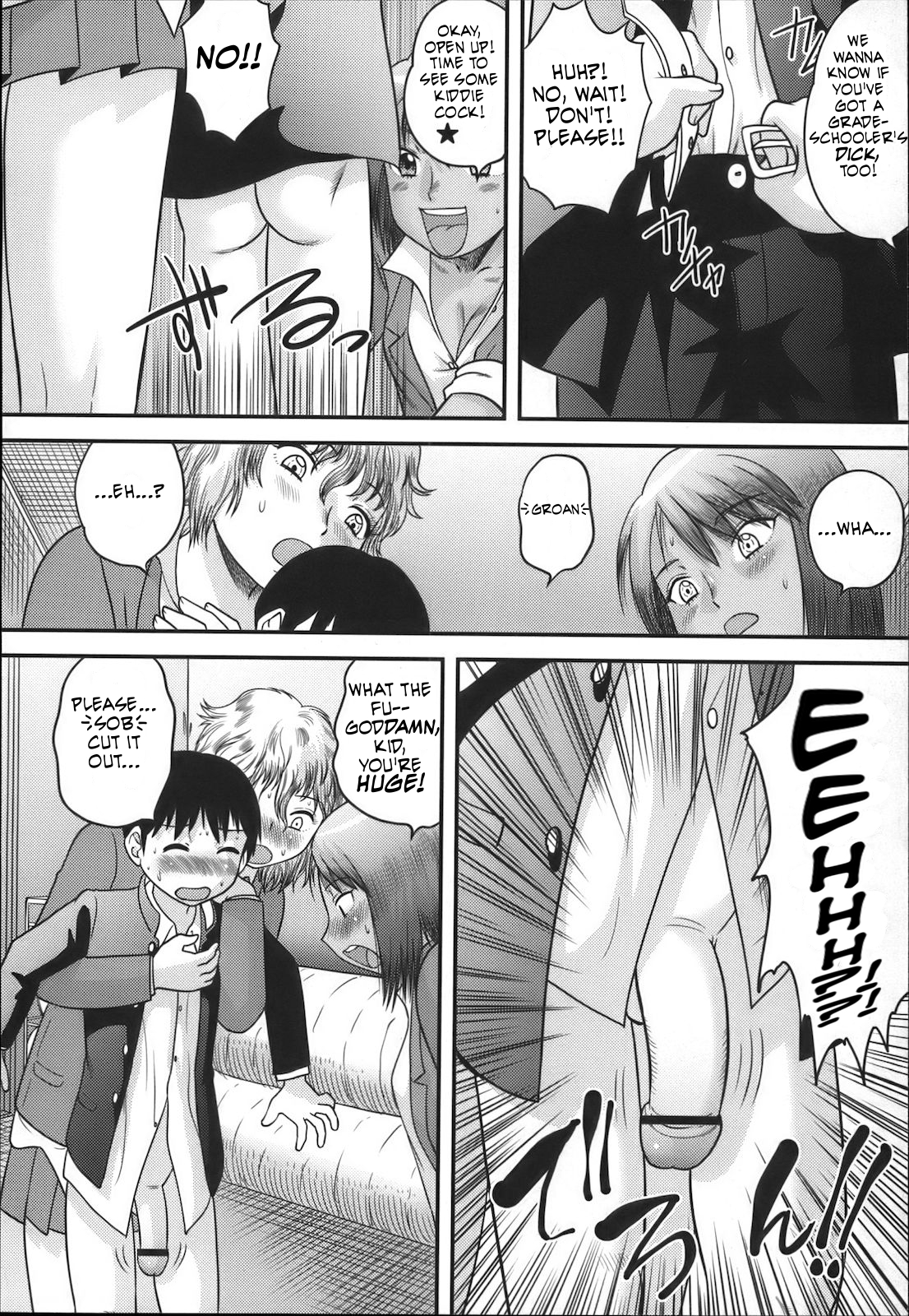 Yankee Onna to Shota | Two  Girls, One Shota page 4 full