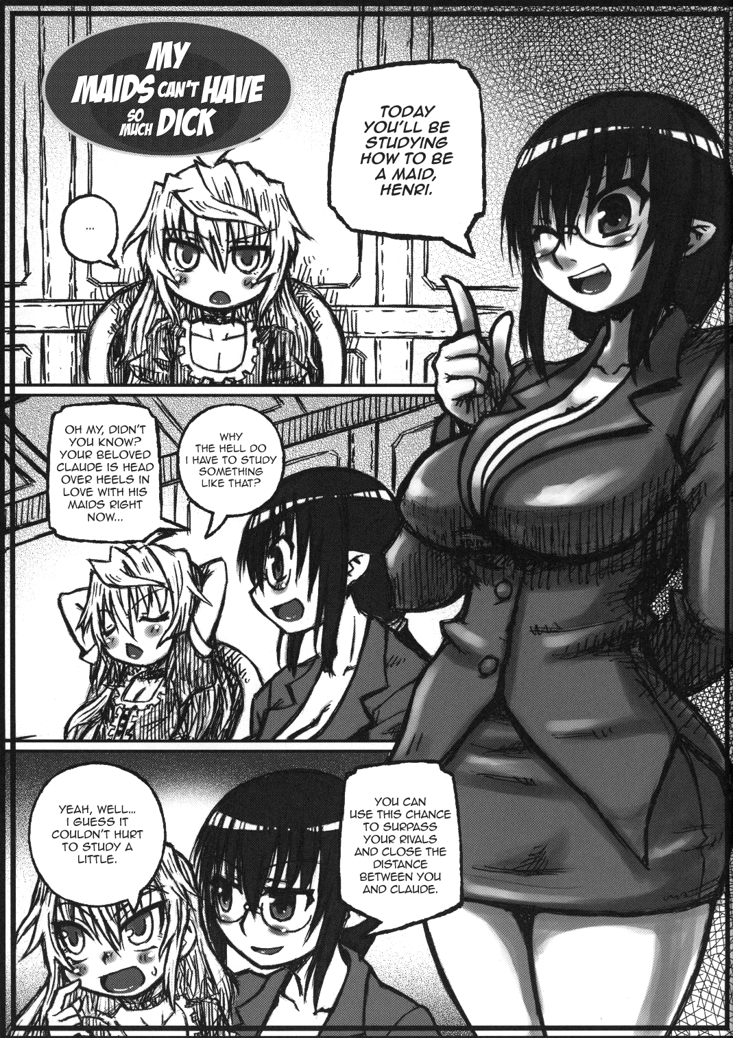 Orenchi no Maid-tachi ga Konna ni Futanari na Wake ga nai | My Maids Can't Have This Much Dick  =SW & Ero Manga Girls= page 2 full